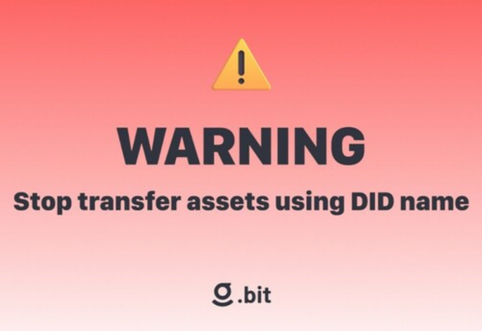bit releases warning on current risks of using decentralized identifiers for asset transactions
