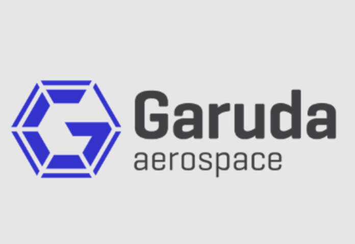Garuda Aerospace showcases VAYU drone at a technology event