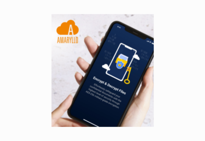 Amaryllo launches a revolutionary encryption app with private cloud storage, empowered by blockchain technology