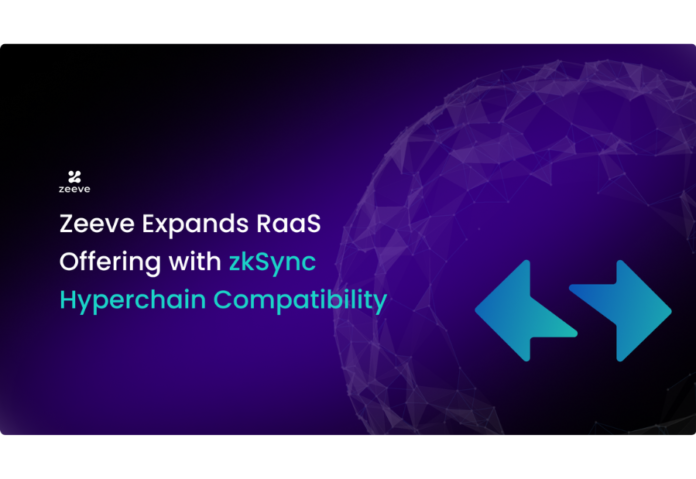 Zeeve Expands RaaS Offering with zkSync Hyperchain Compatibility