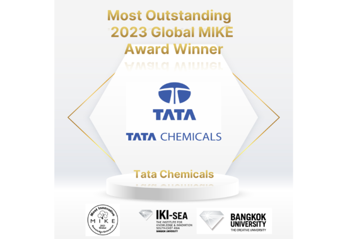 Tata Chemicals Honoured with International Recognition as Innovative Knowledge Enterprise