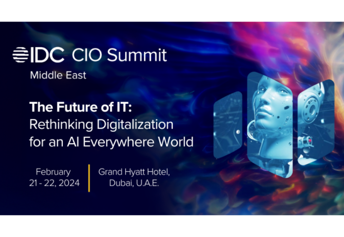 IDC Unveils Visionary Theme for 2024 Middle East CIO Summit as It Prepares to Explore the Reality of an 'AI Everywhere' World