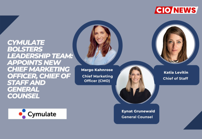 Cymulate Bolsters Leadership Team: Appoints New Chief Marketing Officer, Chief of Staff and General Counsel