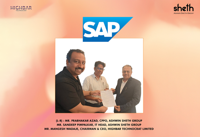 Ashwin Sheth Group Partners with Highbar Technocrat for SAP S/4 HANA Implementation as a part of the expansion plans in 2024