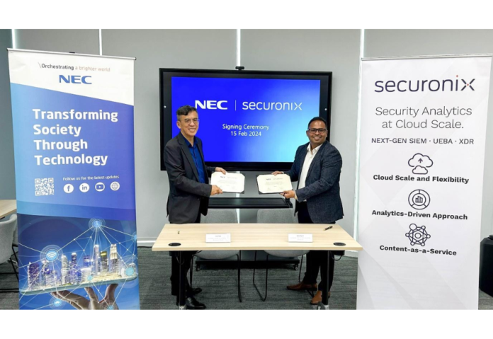 NEC and Securonix Forge Strategic Alliance to Strengthen Advanced Cyber Defence Solutions