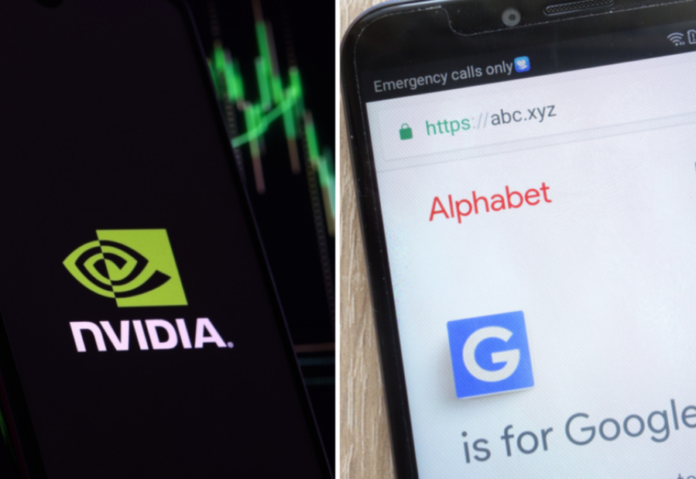 Nvidia and Alphabet led the market cap leap in March