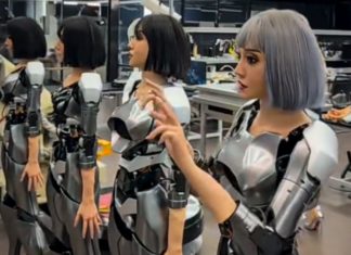 Ex-Robots in China creates humanoid robots with improved face mobility Ex-Robots in China creates humanoid robots with improved face mobility