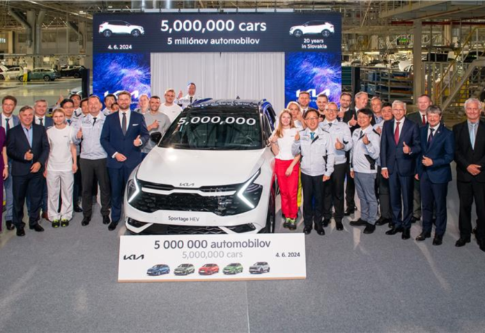 Kia Slovakia reaches five million automobile and SUV production milestone