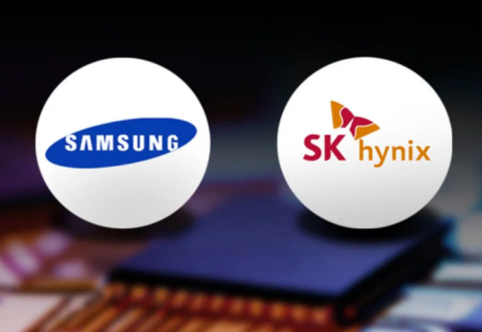 Samsung Elec and SK Hynix share prices decline, global chip stocks drop