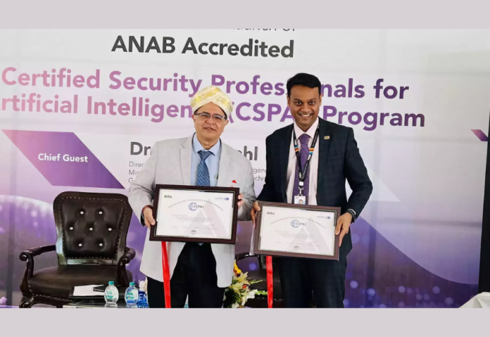 CERT-In & SISA Launches First of its kind ANAB-Accredited AI Security Certification (CSPAI) Program