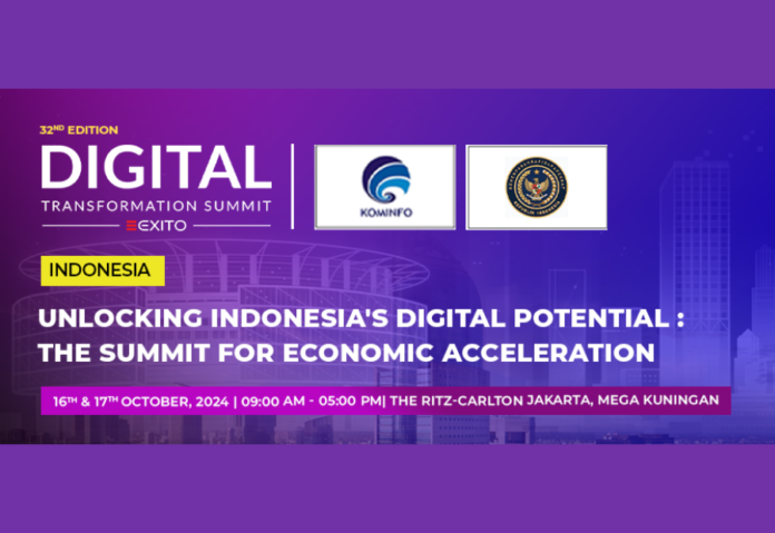 Indonesia’s Path to Society 5.0: Driving Digital Innovation at the Digital Transformation Summit Physical Conference on October 16-17, 2024, Jakarta, Ritz Carlton, Mega Kuningan