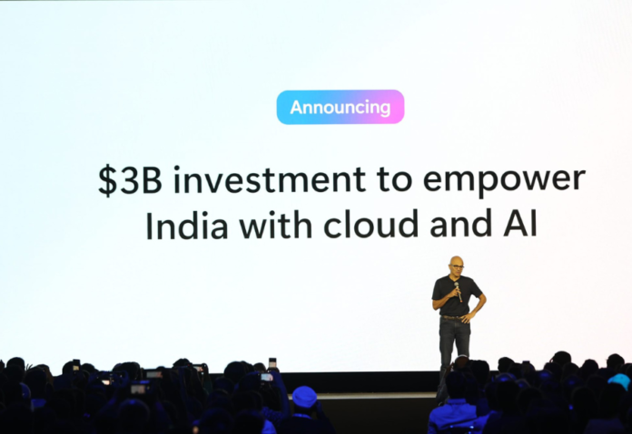 Microsoft plans to invest $3 billion in India to expand key cloud and AI capabilities